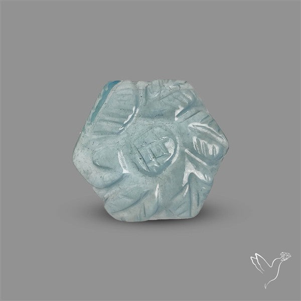 Aquamarine Mughal Carving