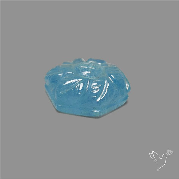 Aquamarine Mughal Carving