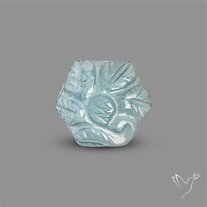 Aquamarine Mughal Carving