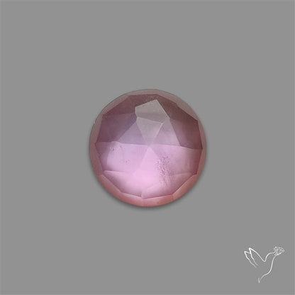 Rose Cut Amethyst With Mother Of Pearl Doublet