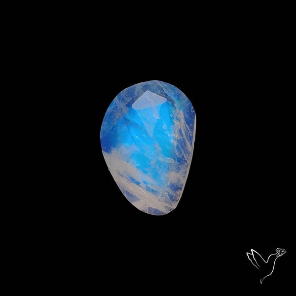 Rose Cut Blue Moonstone