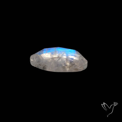 Rose Cut Blue Moonstone
