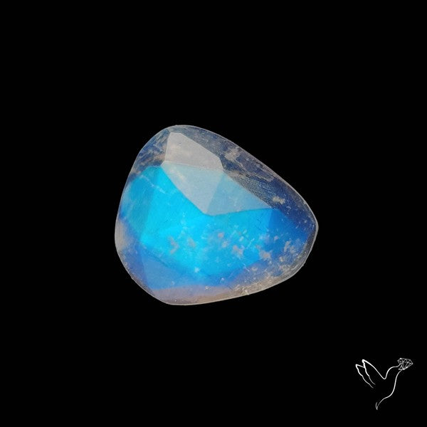 Rose Cut Blue Moonstone