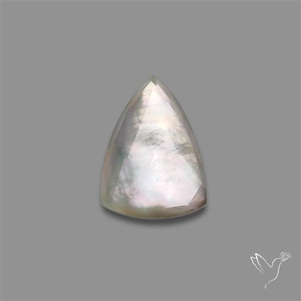 Rose Cut Quartz With Mother Of Pearl Doublet