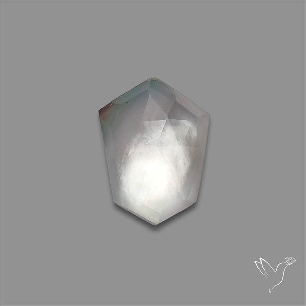 Rose Cut Quartz With Mother Of Pearl Doublet