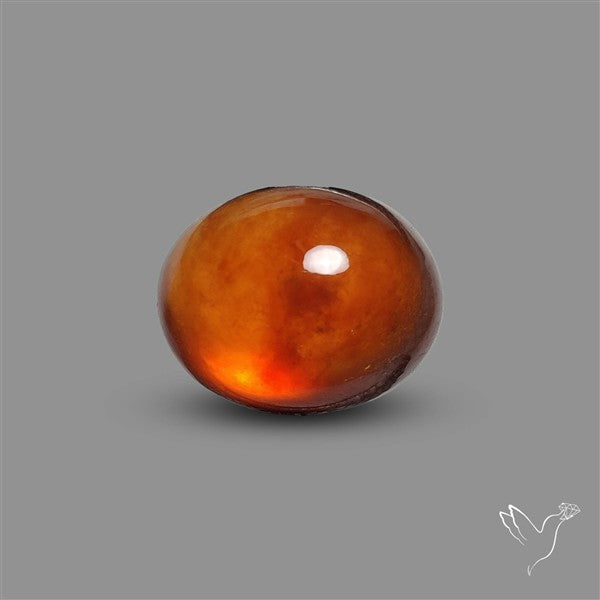 Hessonite Garnet Cabochon Gemmy Deep Red