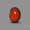 Hessonite Garnet Cabochon Gemmy Deep Red