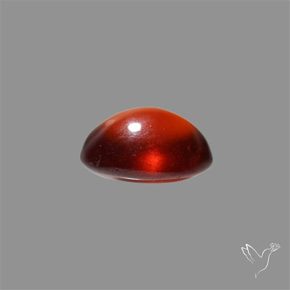 Hessonite Garnet Cabochon Gemmy Deep Red
