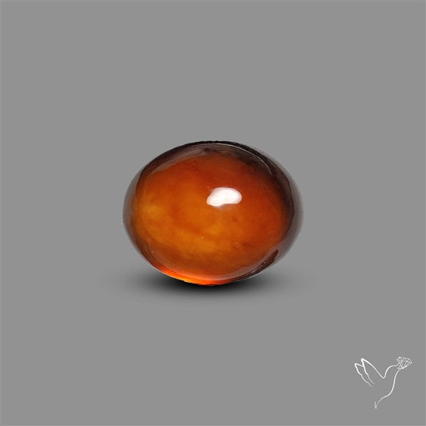 Hessonite Garnet Cabochon Gemmy Deep Red