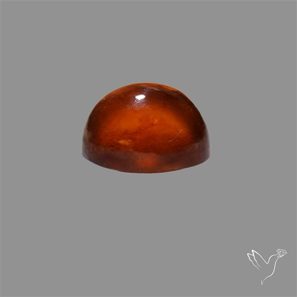 Hessonite Garnet Cabochon Gemmy Deep Red
