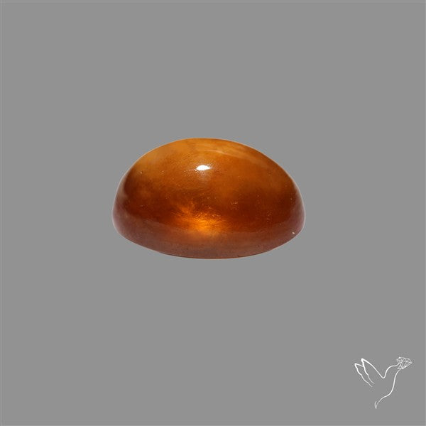 Hessonite Garnet Cabochon Gemmy Deep Red