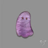 Amethyst With Mother Of Pearl Ghost Carving Doublet