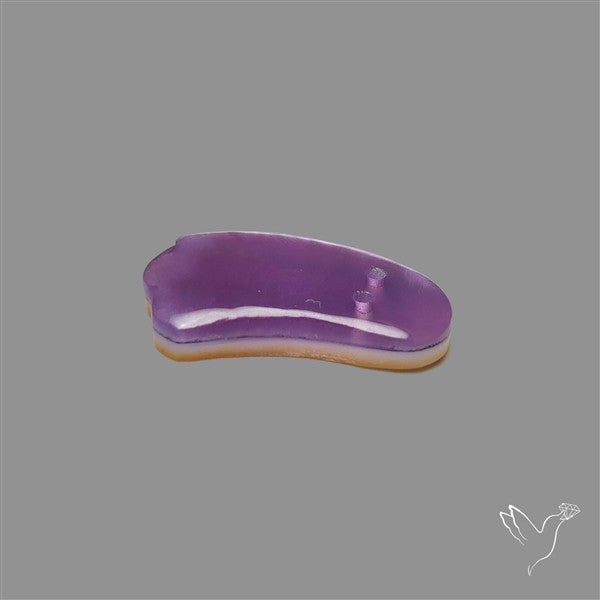 Amethyst With Mother Of Pearl Ghost Carving Doublet