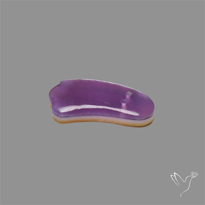 Amethyst With Mother Of Pearl Ghost Carving Doublet
