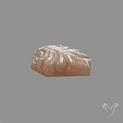 Grey Moonstone Mughal Carving Coffin