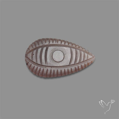 Grey Moonstone Evil Eye Carving