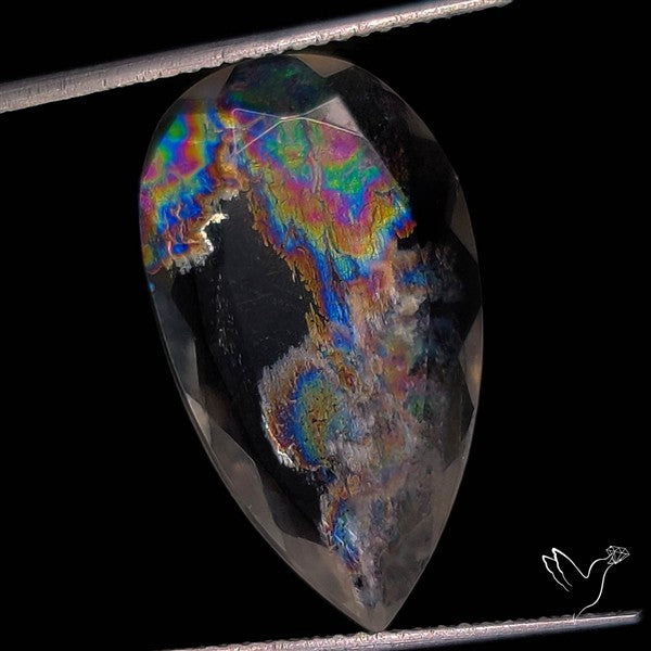 Rare Malawi Moonstone Faceted Portrait Cut