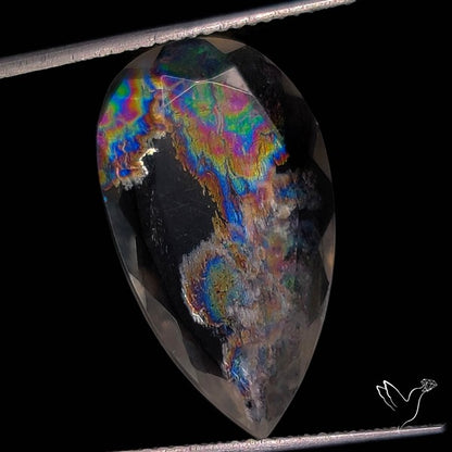 Rare Malawi Moonstone Faceted Portrait Cut