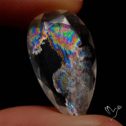 Rare Malawi Moonstone Faceted Portrait Cut
