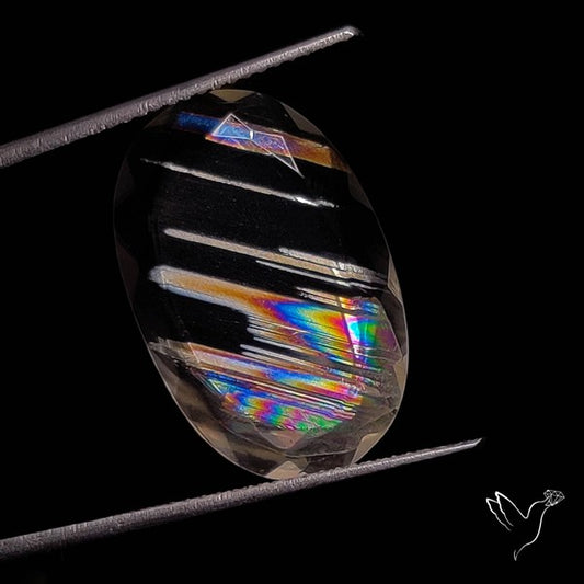 Rare Malawi Moonstone Faceted Portrait Cut