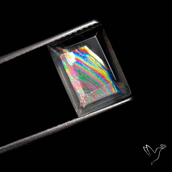 Rare Malawi Moonstone Faceted Portrait Cut