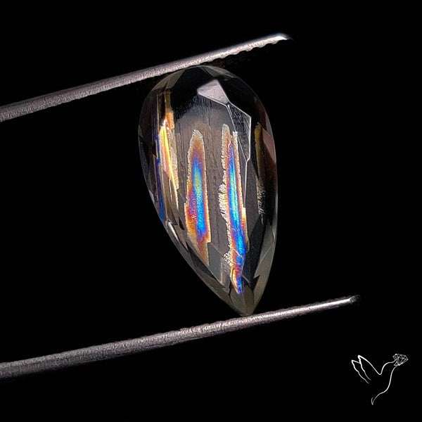 Rare Malawi Moonstone Faceted Portrait Cut