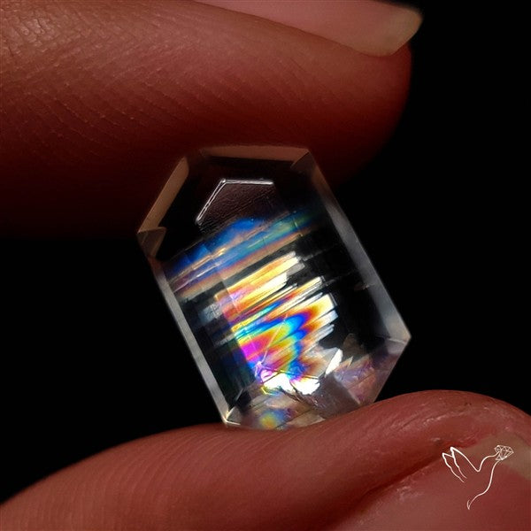 Rare Malawi Moonstone Faceted Portrait Cut