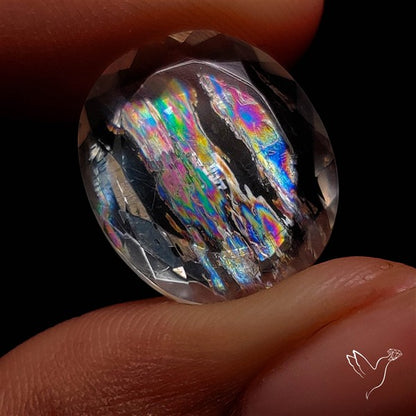 Rare Malawi Moonstone Faceted Portrait Cut