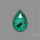 Black Tourmalinated Quartz Chrome Chalcedony Doublet Rose Cut