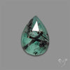 Black Tourmalinated Quartz Chrome Chalcedony Doublet Rose Cut