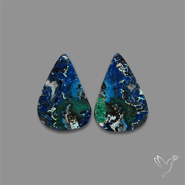 Azurite And Chrysocolla Pair