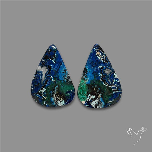 Azurite And Chrysocolla Pair