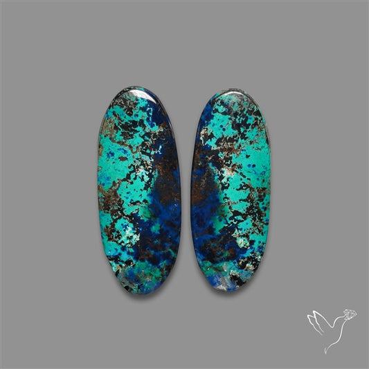 Azurite And Chrysocolla Pair