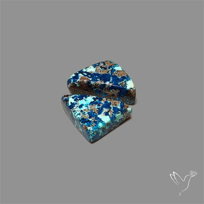 Azurite And Chrysocolla Pair