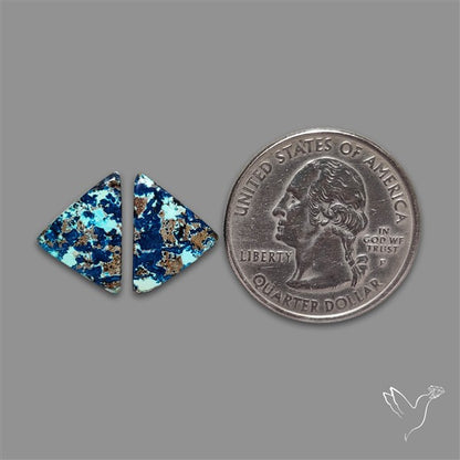 Azurite And Chrysocolla Pair