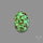 Rare Natural Green Hubei Turquoise Cabochon