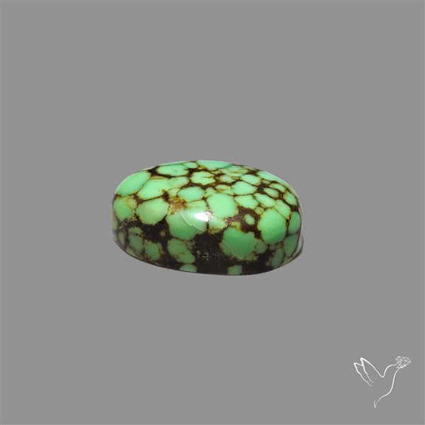 Rare Natural Green Hubei Turquoise Cabochon