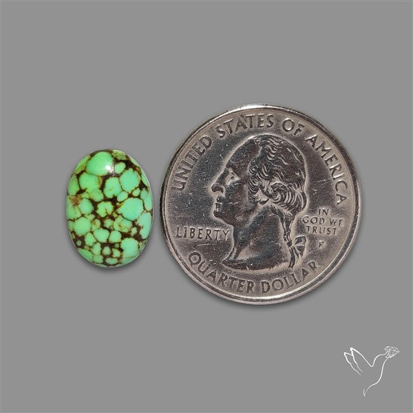 Rare Natural Green Hubei Turquoise Cabochon