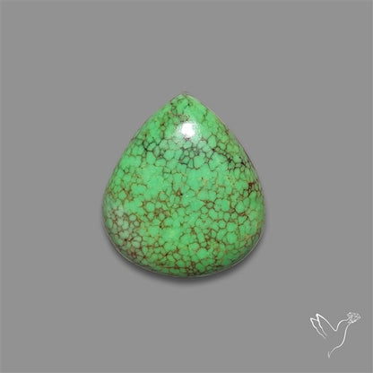 Rare Natural Green Hubei Turquoise Cabochon