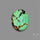 Rare Natural Green Hubei Turquoise Cabochon (uneven at back)
