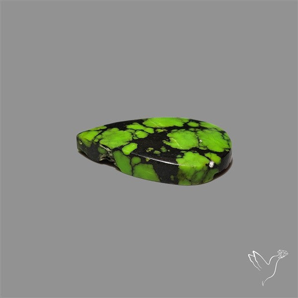Rare Natural Green Hubei Turquoise Cabochon