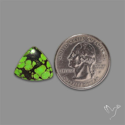Rare Natural Green Hubei Turquoise Cabochon