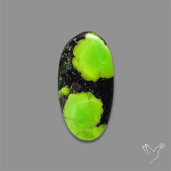 Rare Natural Green Hubei Turquoise Cabochon