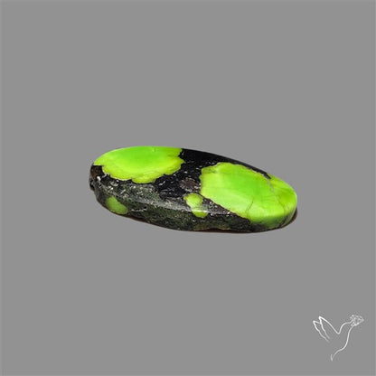 Rare Natural Green Hubei Turquoise Cabochon