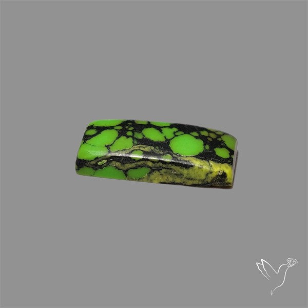 Rare Natural Green Hubei Turquoise Cabochon