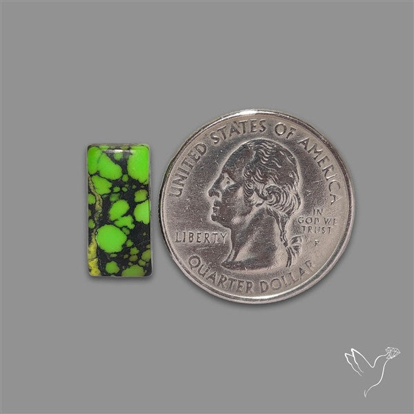 Rare Natural Green Hubei Turquoise Cabochon