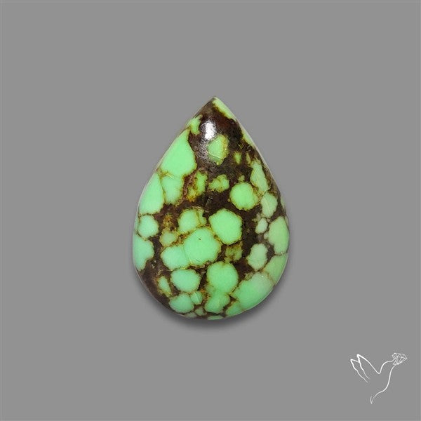 Rare Natural Green Hubei Turquoise Cabochon