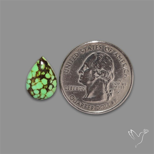 Rare Natural Green Hubei Turquoise Cabochon