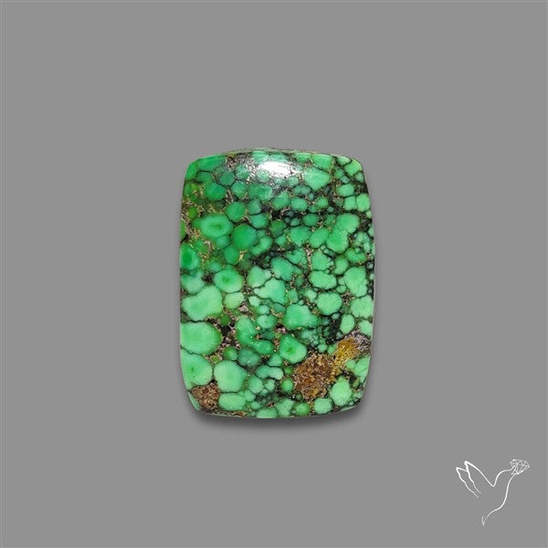 Rare Natural Green Hubei Turquoise Cabochon