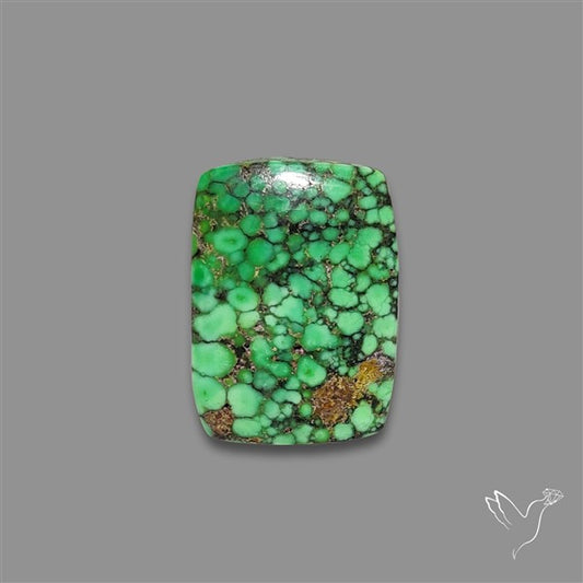 Rare Natural Green Hubei Turquoise Cabochon